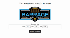 Desktop Screenshot of barragebrewing.com